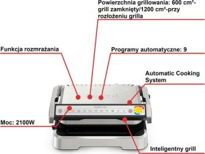 Grill elektryczny Tefal OptiGrill GC774D30 3