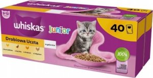 Whiskas WHISKAS Mokra Karma dla kota Gal Junior Drób 40x85g 1