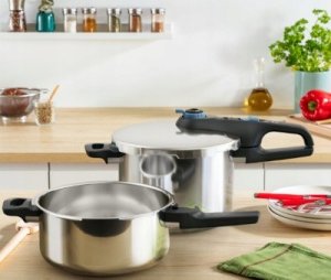 Tefal Zestaw szybkowary indukcyjne Secure Trendy Pressure 4L + 6L P2584301 7