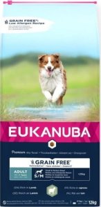 EUKANUBA EUKANUBA  dorosły mała i średnia rasa bez zbóż jagnięcina - sucha karma dla psa - 12 kg 1