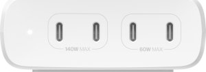 Ładowarka Belkin BELKIN ŁADOWARKA 4X PORT USB-C GAN 200W, BIAŁA 2