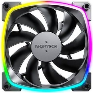 Montech Montech AX120 PWM ARGB Lüfter, 3er Pack, schwarz - 120mm 1