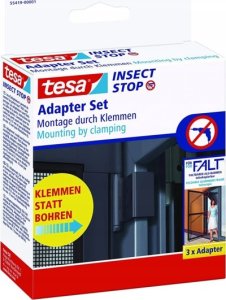 Tesa tesa Fliegengitter Adapter für FALT Tür 55415 anthrazit 1