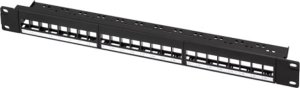 LogiLink LogiLink Keystone Patchpanel 19", 24 Module, leer, schw. 1HE 1