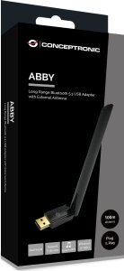 Adapter bluetooth Conceptronic v5.3 USB dalekiego zasięgu, antena zewnętrzna (ABBY17B) 3
