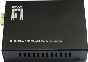 Konwerter światłowodowy LevelOne LevelOne Konverter GVT-2015 10/100/1000T>RJ45 to SFP 60W  sw 1