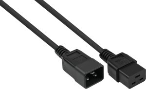 Kabel zasilający Alcasa kabelmeister Kaltgeräteverlängerung C20 an C13 schw. 5 m 1