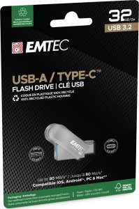 Pendrive Emtec Emtec USB3.2 Type-C Dual D280 32GB 3