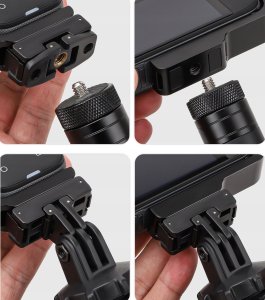 SunnyLife Uchwyt Szyna Ramka Klatka Poziom Pion Gwint 1/4"" Gopro Do Insta360 X4 / X 4 / X4-zj826-d 5