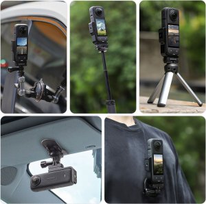 SunnyLife Uchwyt Szyna Ramka Klatka Poziom Pion Gwint 1/4"" Gopro Do Insta360 X4 / X 4 / X4-zj826-d 9