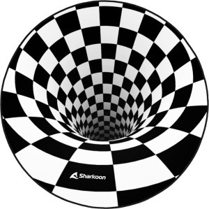 Sharkoon Sharkoon SKILLER SFM12 3D Vortex, protective mat (black/white, 120cm) 1