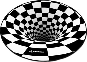 Podkładka Sharkoon SKILLER SFM12 3D Vortex 120 cm Czarno-Biały 2