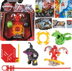 Figurka Spin Master Bakugan 2023 Starter Pack with 3 Bakugan, skill game (incl. 1 Special Attack Dragonoid, 2 Core Balls (Nillious and Hammerhead)) 5