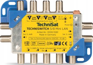 System przekazu sygnału AV TechniSat TechniSat TechniSwitch 5/8 mini LAN, multi-switch (yellow/silver) 1