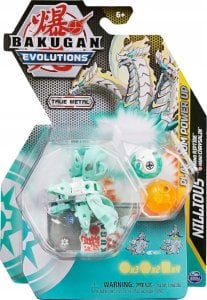 Figurka Spin Master Spin Master Bakugan Evolutions Power Up 3-Pack, Toy Figure (with a Platinum Series Bakugan (Haos Nillious) and 2 Nanogan (Pyrus Chrysalin, Haos Riptide)) 1