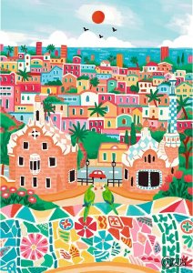 Trefl Puzzle Premium Plus Quality - The Art of Colour: Barcelona, Hiszpania 1000 elementów (10894) 2