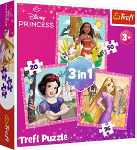 Trefl Puzzle 3w1 Disney Piękne kwiaty - łącznie 106 elementów 1