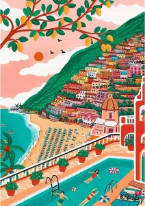 Trefl Puzzle Premium Plus Quality - The Art of Colour: Positano, Włochy 1000 elementów (10895) 2