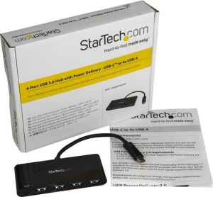 HUB USB StarTech 1x USB-C  + 4x USB-A 3.0 (HB30C4AFPD) 5