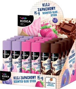Derform Klej w sztyfcie 15G zapachowy KIDEA p24 mix cena za 1 szt 5