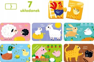 NICI CzuCzu Zwierzątka z gospodarstwa Puzzle do pary 4