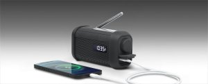 Radio Muse Muse | Portable Solar Radio with Crank and Flashlight | MH-08 MB | AUX in | Bluetooth | FM radio 4