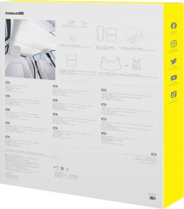 Baseus Zasłona dachowa do Tesli model Y Baseus T-Space - jedno warstwowa (biała) 9