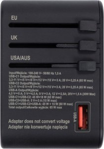 Yato YATO ADAPTER PODRÓŻNY UNIW. USB / USB-C 65W 10