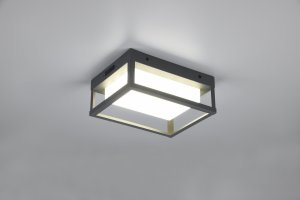 DELIGHT Trio Witham 677860142 plafon lampa sufitowa zewnętrzna IP54 1x14W LED 2300-4000K antracytowy 11
