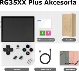 Konsola przenośna Anbernic Konsola RG35XX Plus biały/white 3