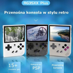 Konsola przenośna Anbernic Konsola RG35XX Plus biały/white 5