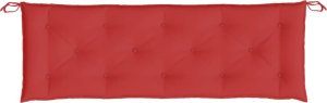 vidaXL Poduszki na ławkę ogrodową, 2 szt., czerwona, tkanina Oxford 6