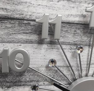 Lavvu Zegar ścienny Lavvu LCT5010 z kryształkami, średnica 49 cm . 8