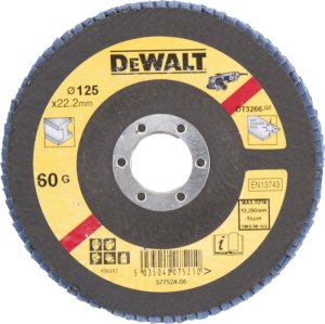Dewalt artykuły ścierne tarcza listkowa 125mm x 22.2 gr. 60 wygięta 2