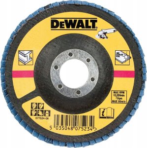 Dewalt artykuły ścierne tarcza listkowa 125mm x 22.2 gr. 60 wygięta 3