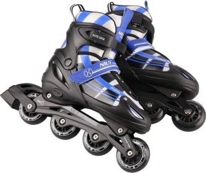 Rolki Nils Extreme NH18366A z wymienną płozą regulowane czarno-różowe r. 35-38 5