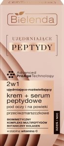 Bielenda Bielenda Ujędrniające Peptydy Ujędniająco-Rozświetlający Krem - Serum peptydowe 2w1 pod oczy i na powieki 15ml 3