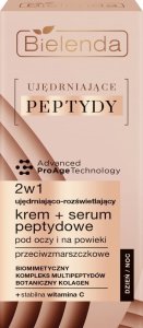 Bielenda Bielenda Ujędrniające Peptydy Ujędniająco-Rozświetlający Krem - Serum peptydowe 2w1 pod oczy i na powieki 15ml 6