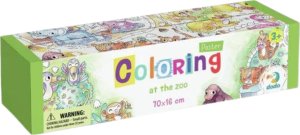 Dodo KOLOROWANKA W ROLCE "W ZOO" KOMPAKTOWA DLA NAJMŁODSZYCH DZIECI MEGA ZESTAW 6