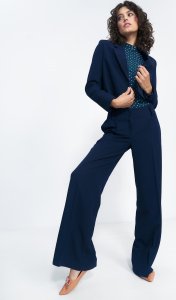 Nife Krótki granatowy żakiet - Z50 (kolor granat, rozmiar 38) 5