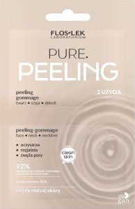 Floslek FLOSLEK Clean Skin Peeling Gommage Pure na twarz,szyję i dekolt - każdy rodzaj skóry 2x4ml 1