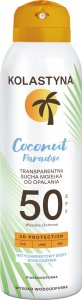 KOLASTYNA OPALANIE KOLASTYNA Transparentna Sucha Mgiełka do opalania - Coconut Paradise SPF50  150ml 1