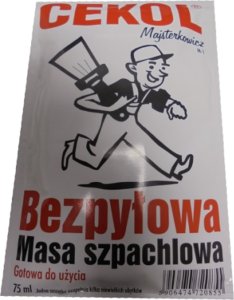 Cekol Gotowa masa szpachlowa bezpyłowa Cekol M-1 75 ml saszetka 1