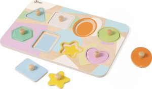 Classic World CLASSIC WORLD Układanka Puzzle Klocki Geometryczne 9 el. 3