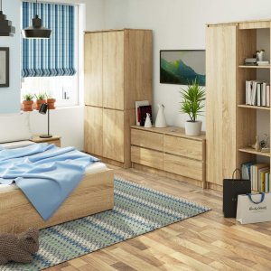 Fabryka Mebli Akord SZAFA S90 4D CLP SONOMA 4