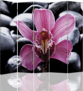 Feeby Parawan dwustronny, Zen z kwiatem orchidei (Rozmiar 180x170) 1