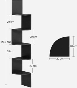 Leobert Regał Narożny Półka - LBC072B01 3