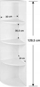 Leobert Regał narożny - LBC42WT 6