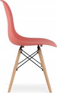 Leobert Krzesło OSAKA cynober / nogi naturalne x 1 4