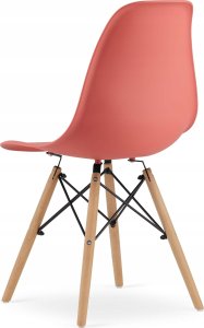 Leobert Krzesło OSAKA cynober / nogi naturalne x 1 6